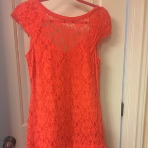 Coral, size 4, Jessica Simpson dress